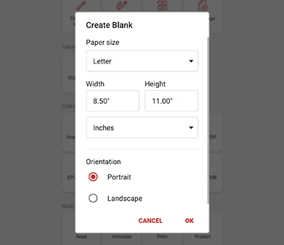 create PDF on Android - step 3