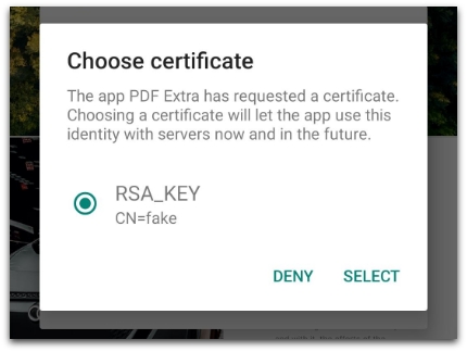 choosing a certificate signature