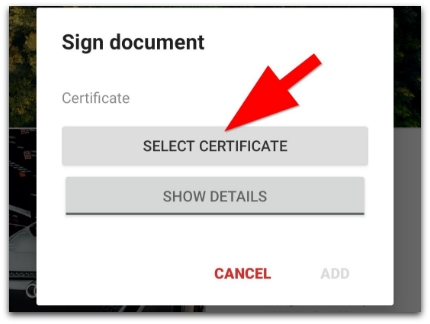 select certificate in pdf