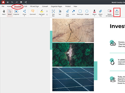 Flatten PDF with PDF Extra - Step 2
