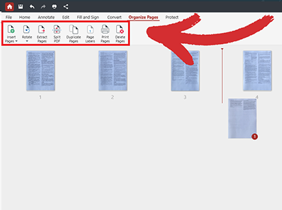PDF Extra Windows: organizing PDF pages