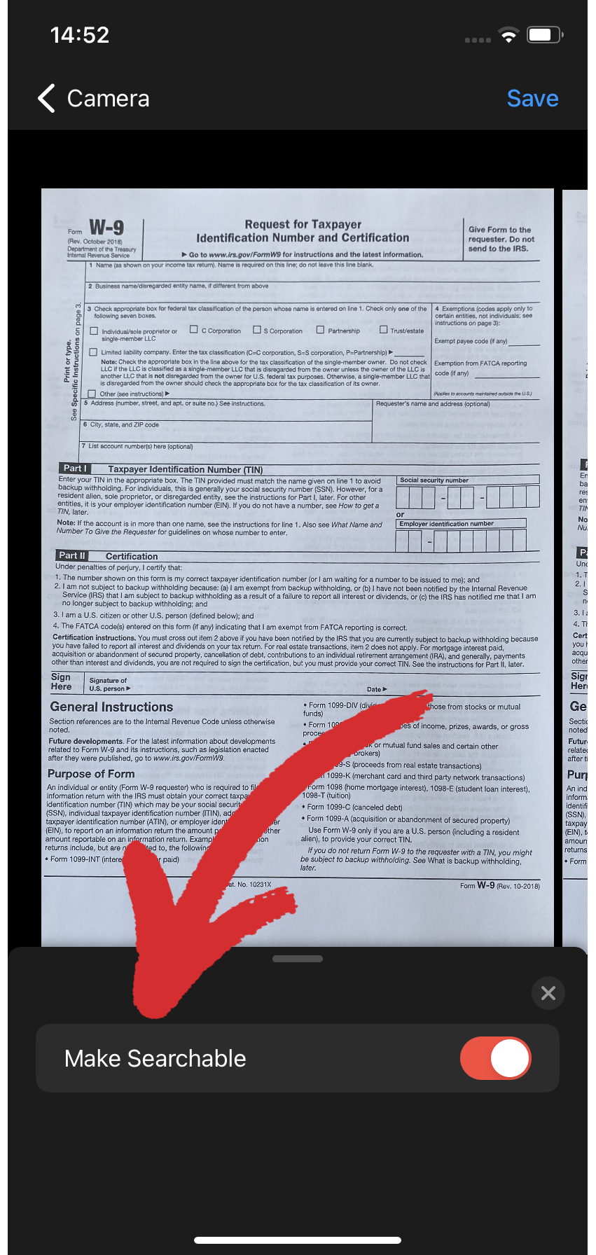 PDF Extra iOS: making document searchable