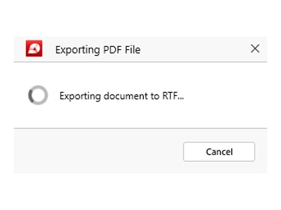 Convert PDF to RTF with Pdf Extra - step 5