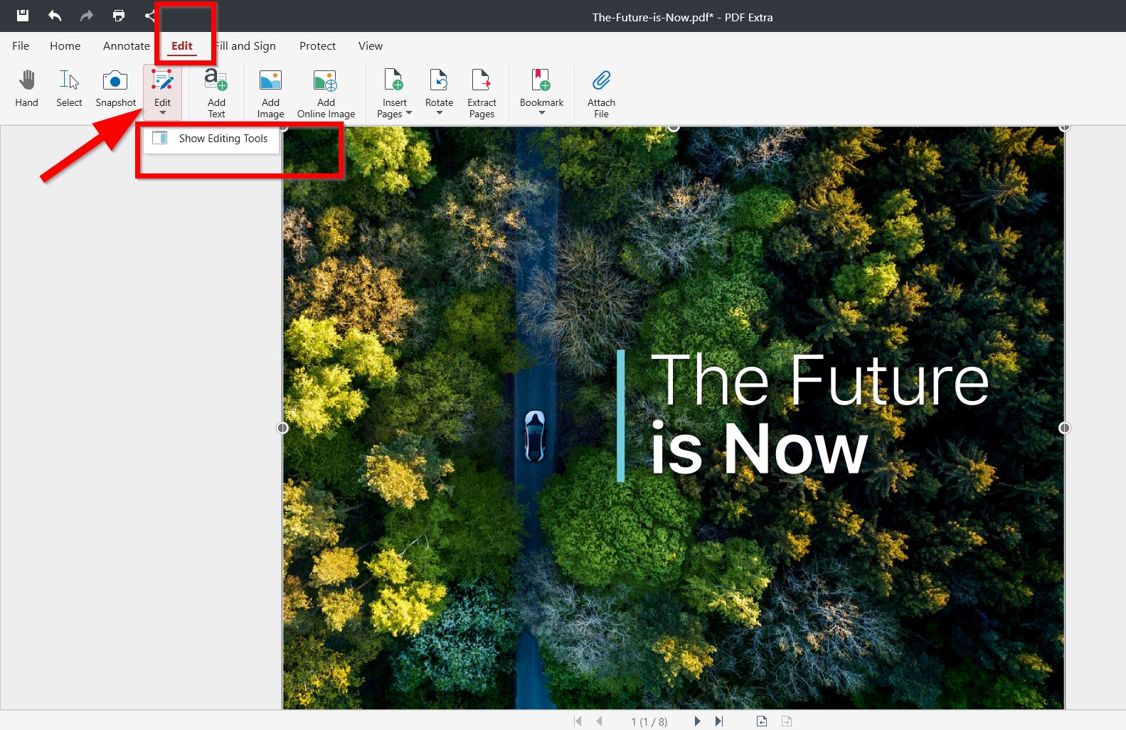 rotate an image or an object PDF Extra Windows 1