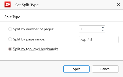 How to Split PDF by Page Ranges